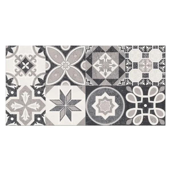 CENEFA MARGOT NEGRA 15CM X 45CM